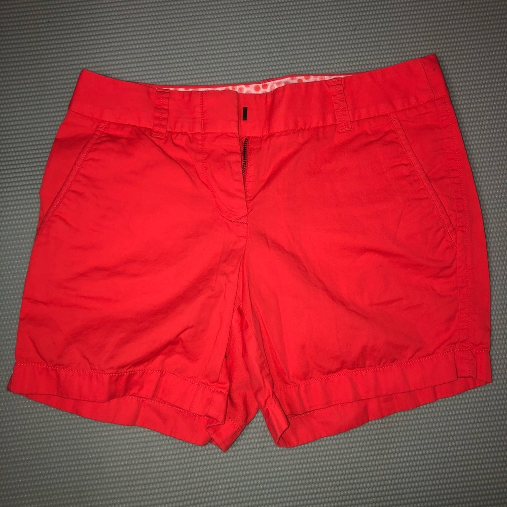 J. Crew factory orange chino shorts 5’ inseam